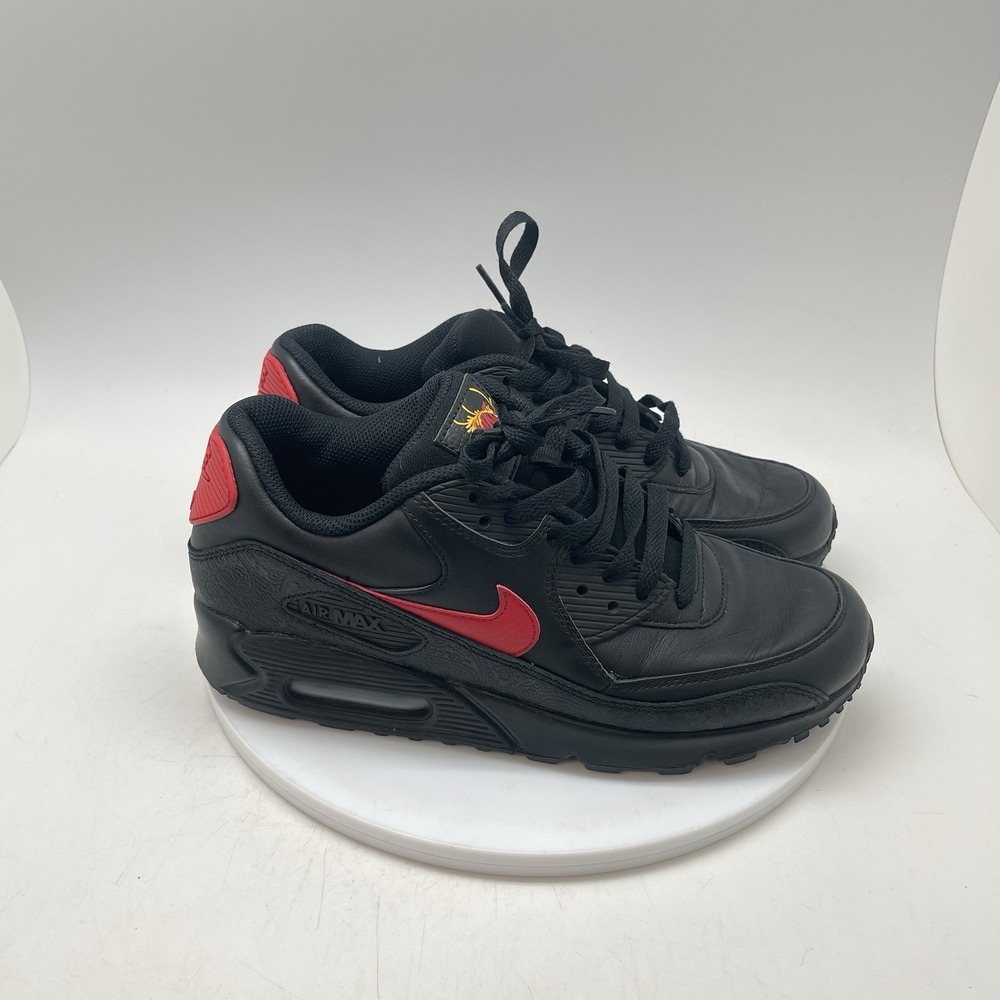 Nike Sneakers Mens 8 Air Max 90 Russia Pack Black Red A03152-001 Limited Edition